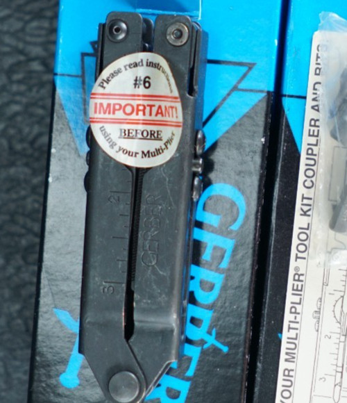 Gerber Black Oxide Finish Multi-Plier w/ cloth sheath Tool Kit 55860 55200 NOS