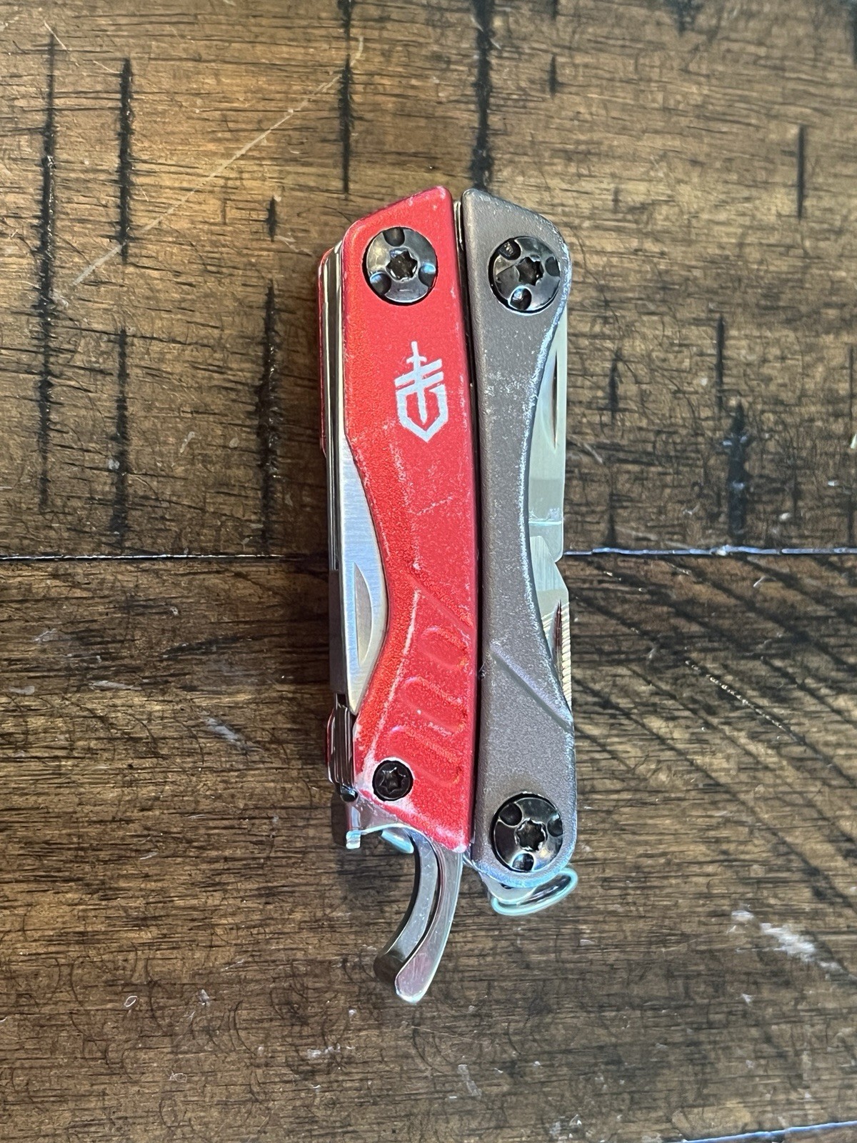 Used Gerber Dime Mini Multi-tool – Red And Silver – Good Condition