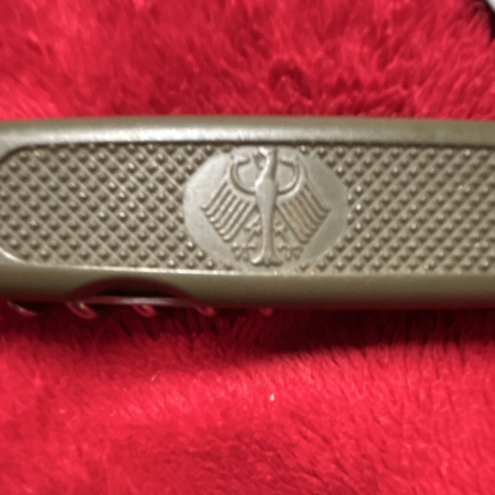 Green Folding Pocketknife Multi-Tool, Knife/Saw/Corkscrew/Bottle Opener, and awl