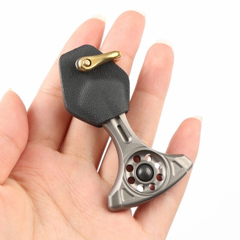 TC4 Titanium Keychain Necklace Pendant Bead Window Break Tool with Kydex Sheath