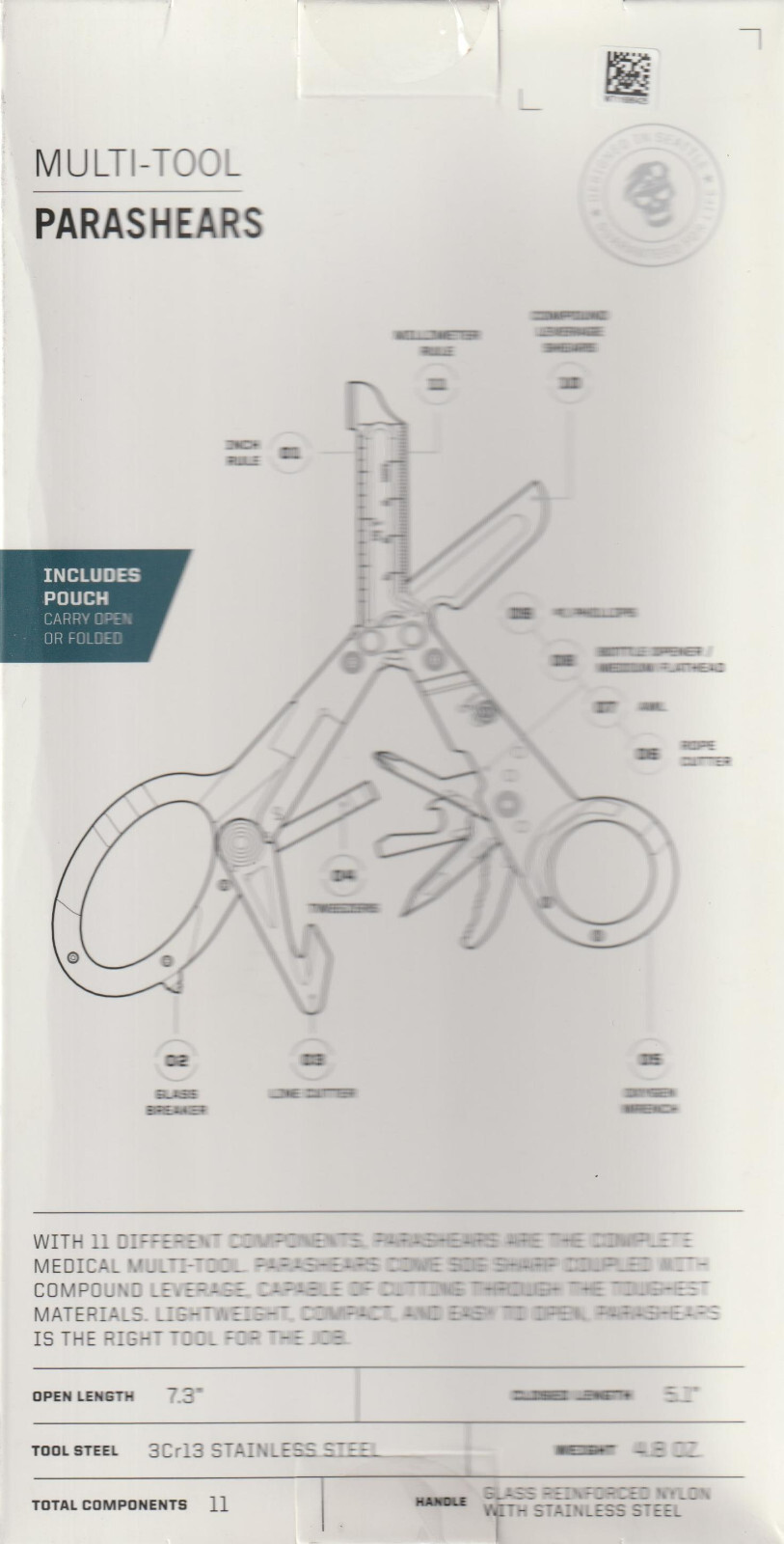 SOG ParaShears- Multi-Tool for Precise Work in Medical Applications with 11