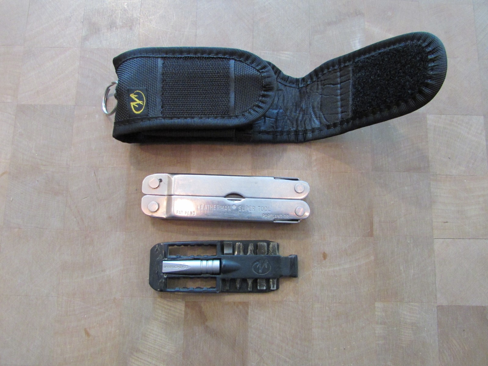 3 PCS. VINTAGE LEATHERMAN SUPER TOOL, KICK & MICRA Multi-Tools Good Cond.