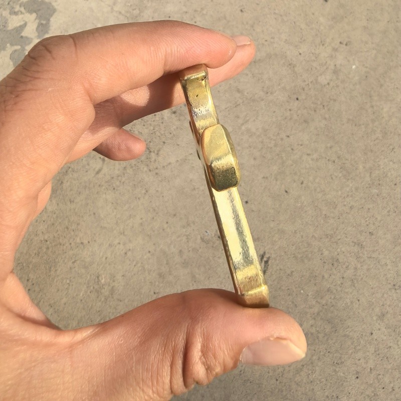 Unpolished – Brass Solid Cross Pendant EDC Tool