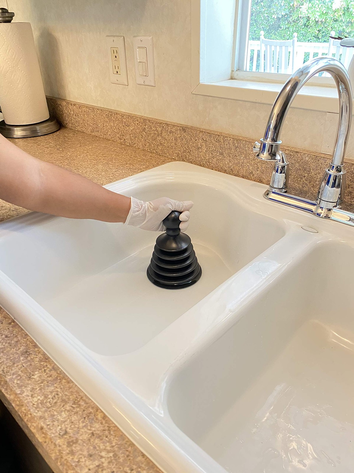 Mighty Tiny Plunger Designed for Bathroom/Kitchen Sinks, Perfect for RV’s. Un…