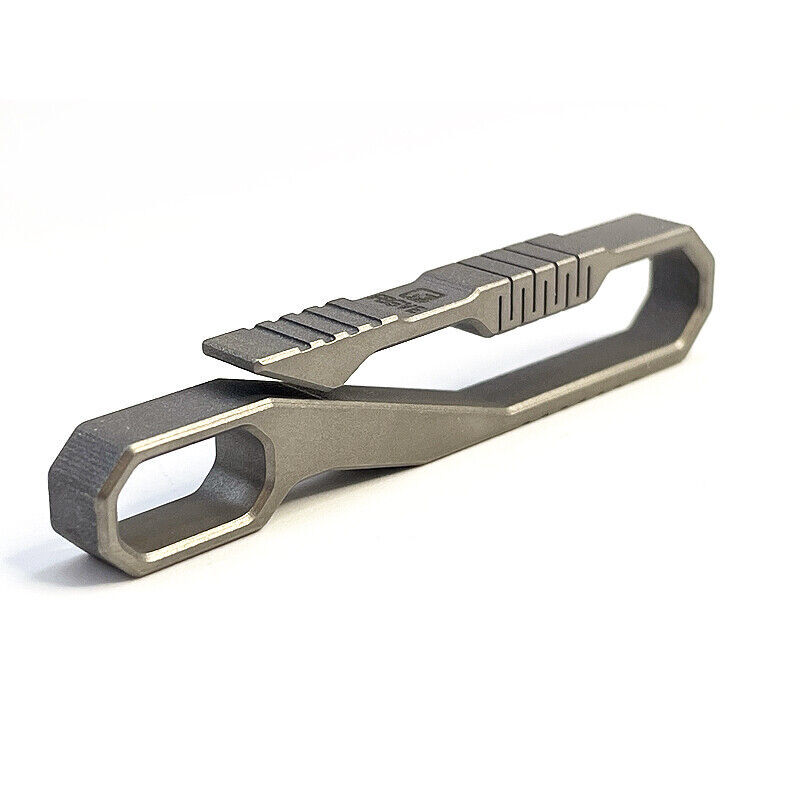 Titanium Alloy Keychain Quick Buckle Detach Belt Waist Hanging EDC Key Ring Tool