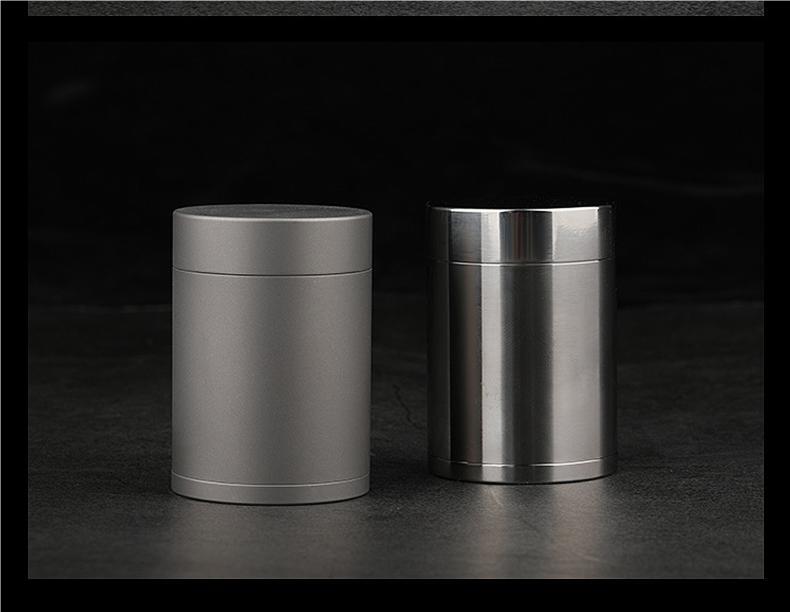 Pure Titanium Waterproof Pill Case Box Container Medicine Holer Storage Can EDC
