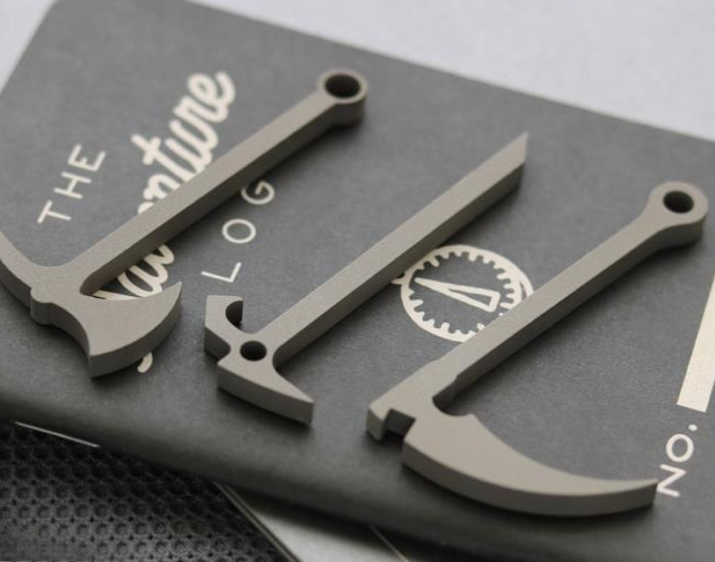 EDC Titanium Multifunctional Crowbar Axe Bottle Opener Keychain Necklace Pendant