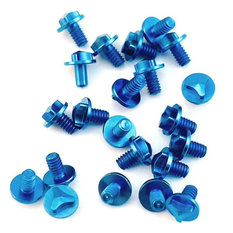 10PCS Colorful Metal Screws Folding Knife Handle Scale DIY Replacement Set