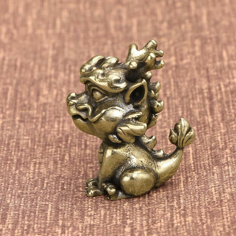Small Brass Pixiu Statue Brass Pixiu Figurines 34*25 mm House Office Decor