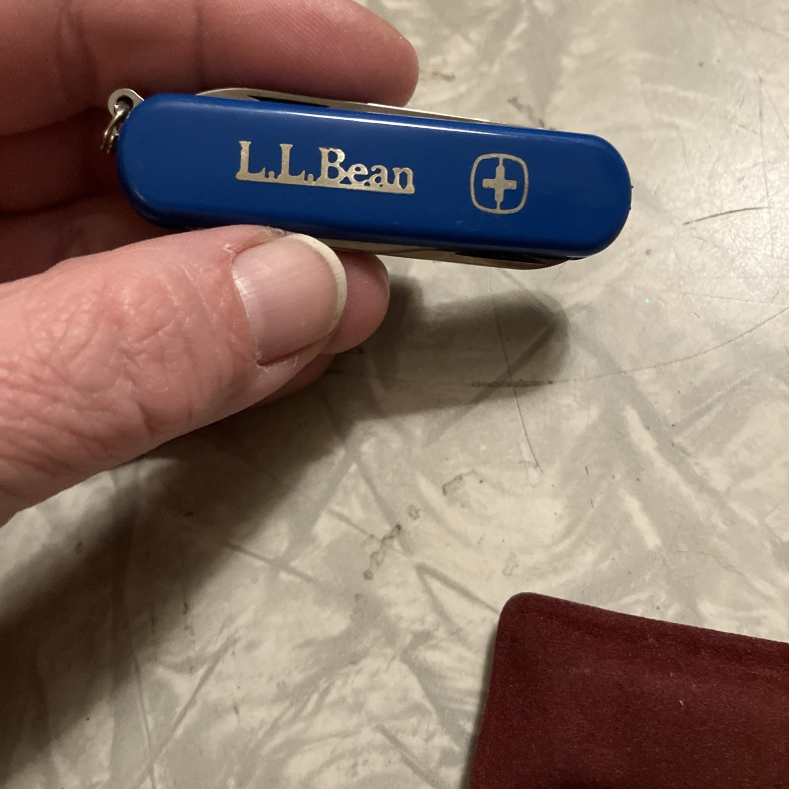 Wenger Swiss Pocket Knife Blue LL Bean missing parts