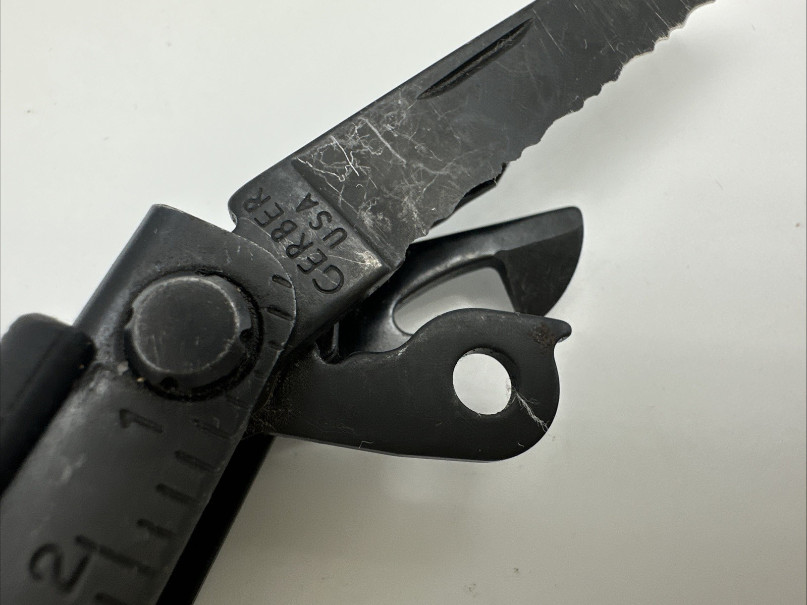 Vintage Gerber Black 10-in-1 Multi Tool Stainless Black with Simonds File