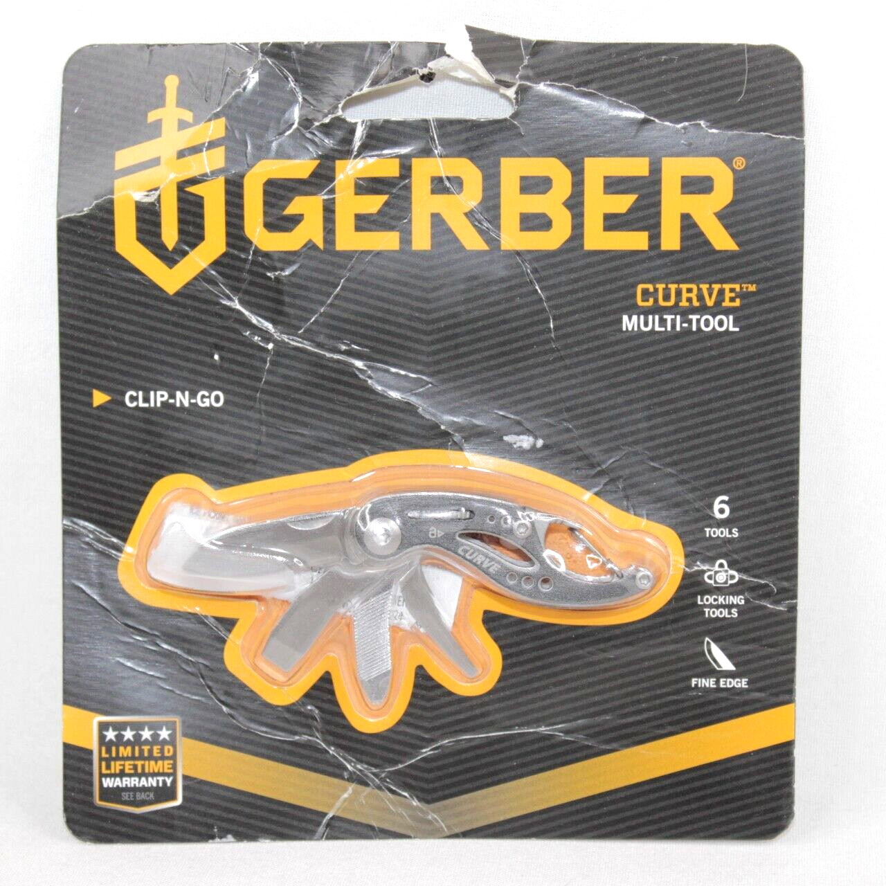 Gerber Curve Multi-Tool Clip-N-Go 6-Locking Tools Fine Edge 2016 New & Sealed