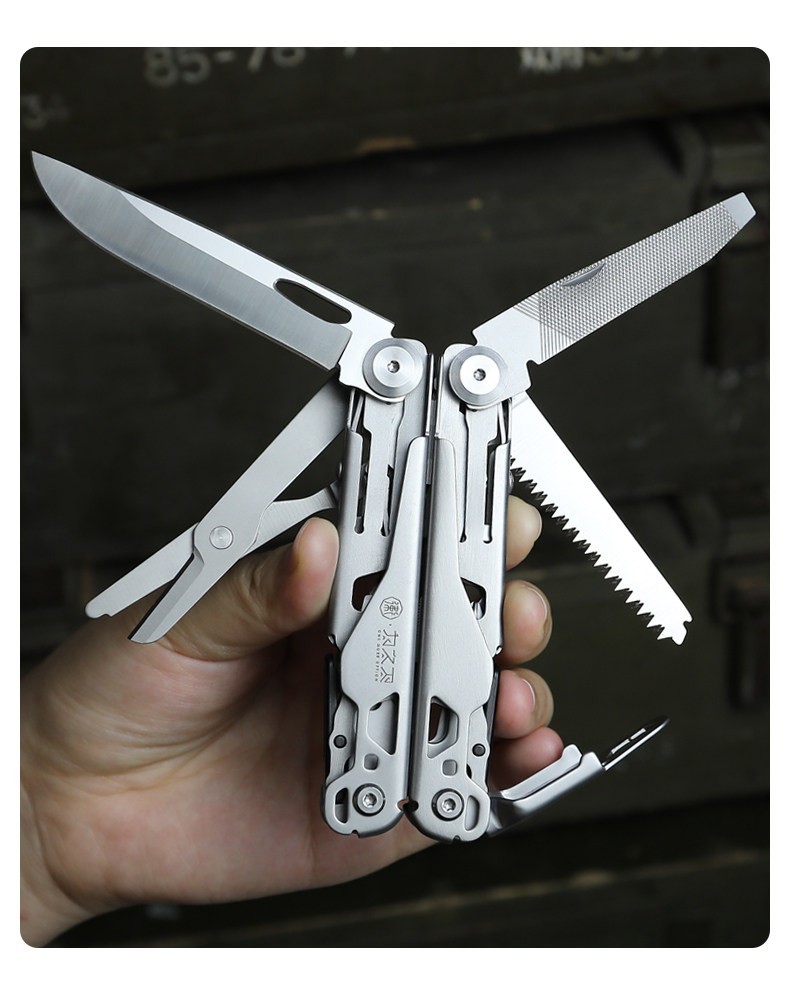 Stainless Steel Folding Multitool Pliers EDC Outdoor Camping Utility Tool