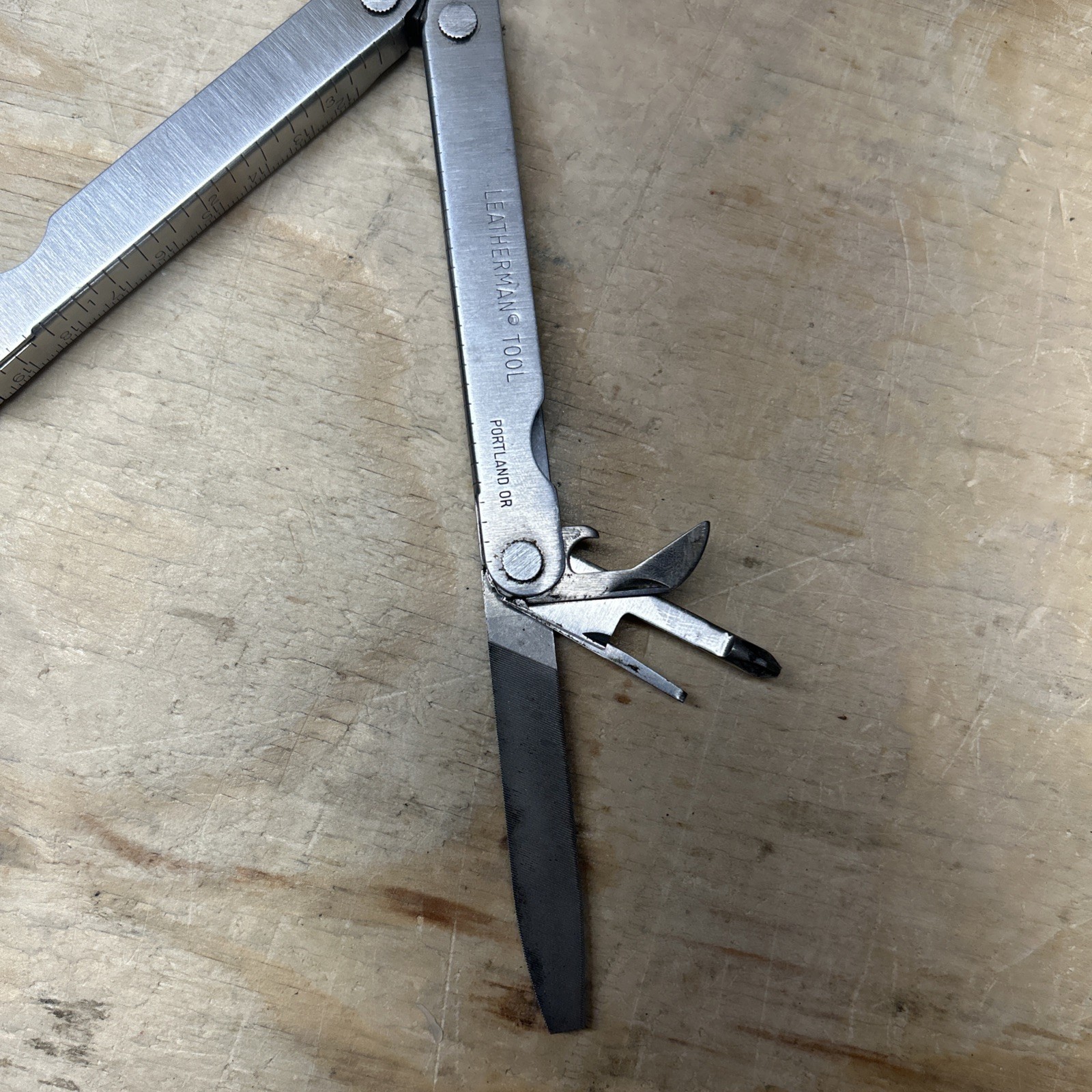 Original Leatherman PST POCKET SURVIVAL TOOL Vintage With Sheath Stainless Steel