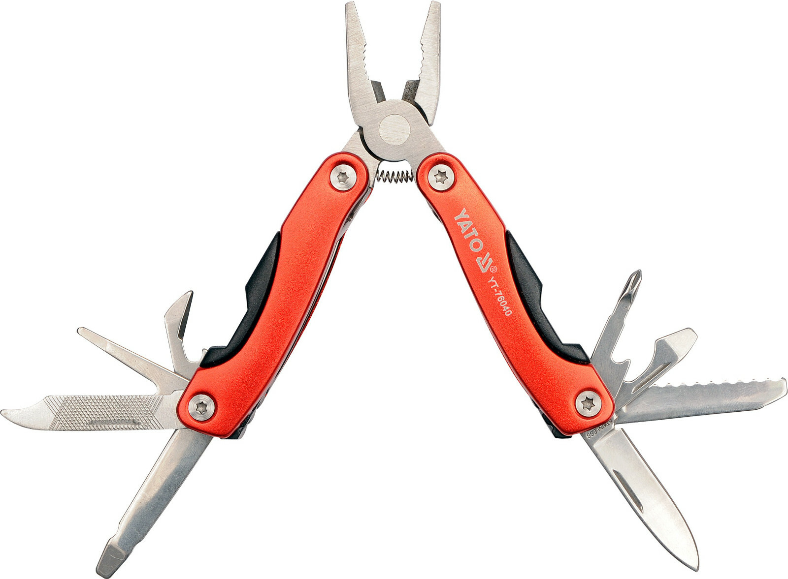 Yato YT-76040 Multifunktionswerkzeug faltbar Taschenmesser Zange Messer Säge