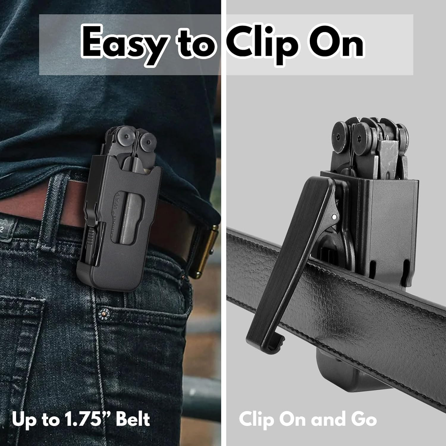 Sheath for LEATHERMAN Wave & Wave Plus, Wave Case with 360° Rotable Clip, Easy C