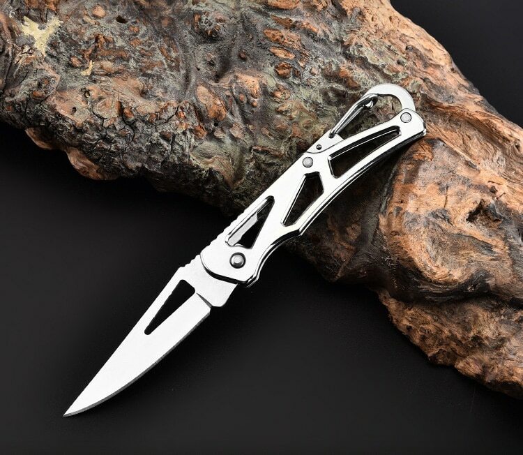 Outdoor Survival Tool 140mm Practical Camping Stainless Steel Foldable Knife