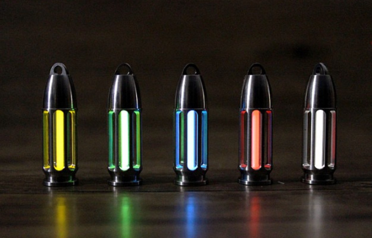 3×22.5mm Glass Tube W/ Titanium Enclosure Night Luminous 25 Years Lamp Tube 1pc