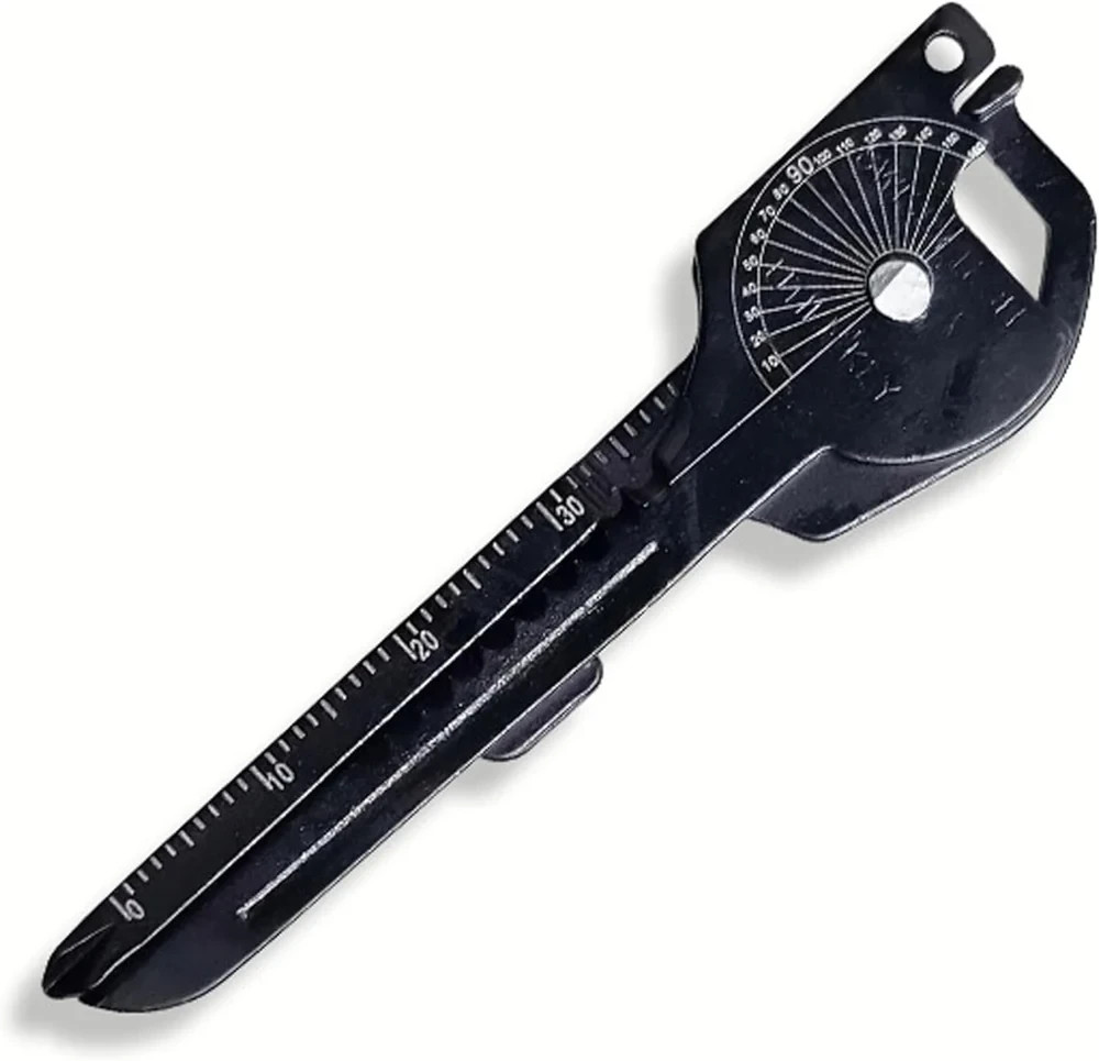 8-in-1 Multifunctional Keychain Folding Pliers Screwdriver Bottle Opener, Black