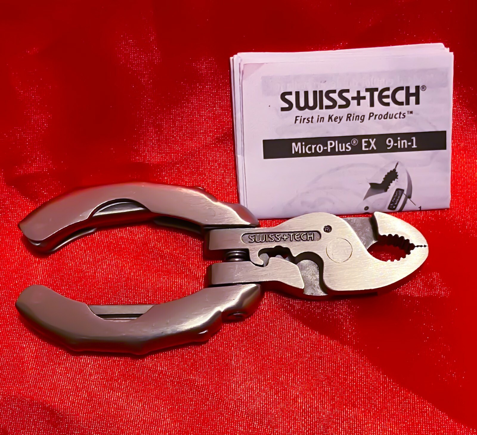 Swiss+Tech Stainless Micro Plus EX 9 In 1 Multi-Tool Plier Stripper Cutter NEW