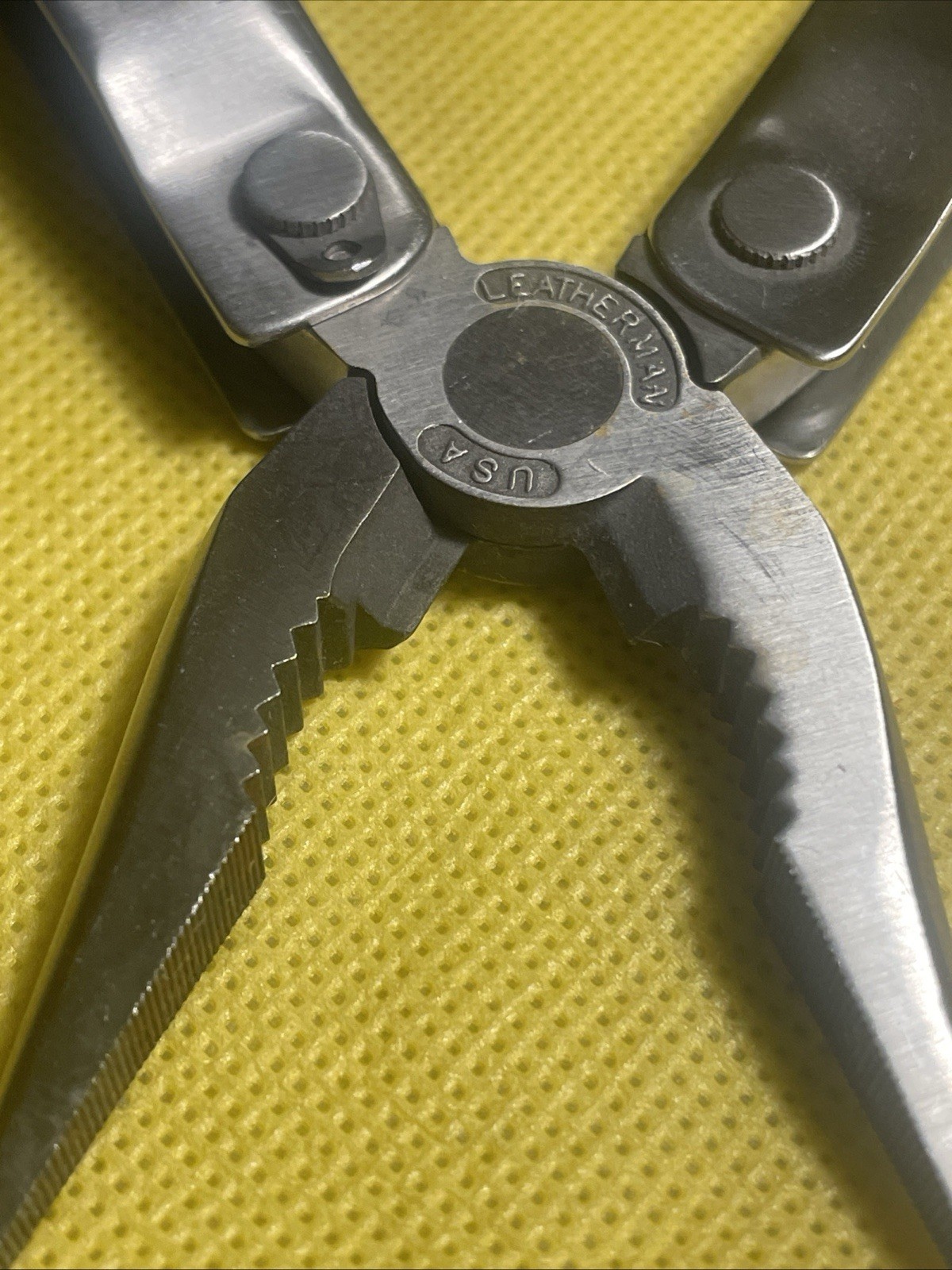 Vintage Genuine Original Leatherman Multitool Brown Leather Sheath Portland OR
