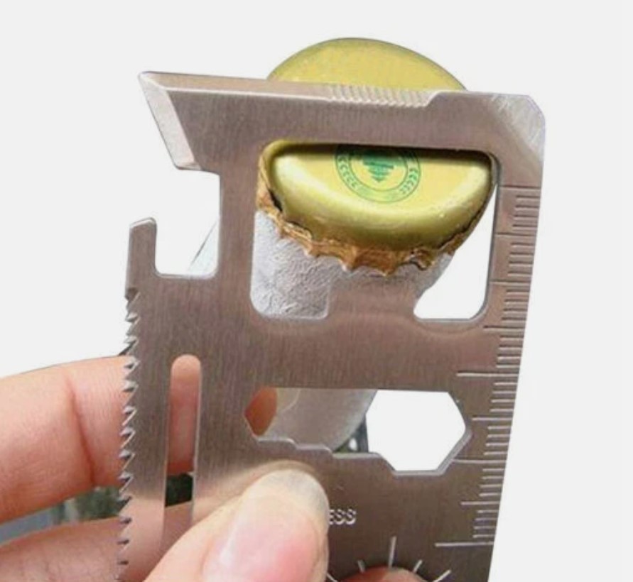2 Pack SELF-DEFENSE Credit Card EMERGENCY Survival 11 IN 1 MULTI Tool Knife
