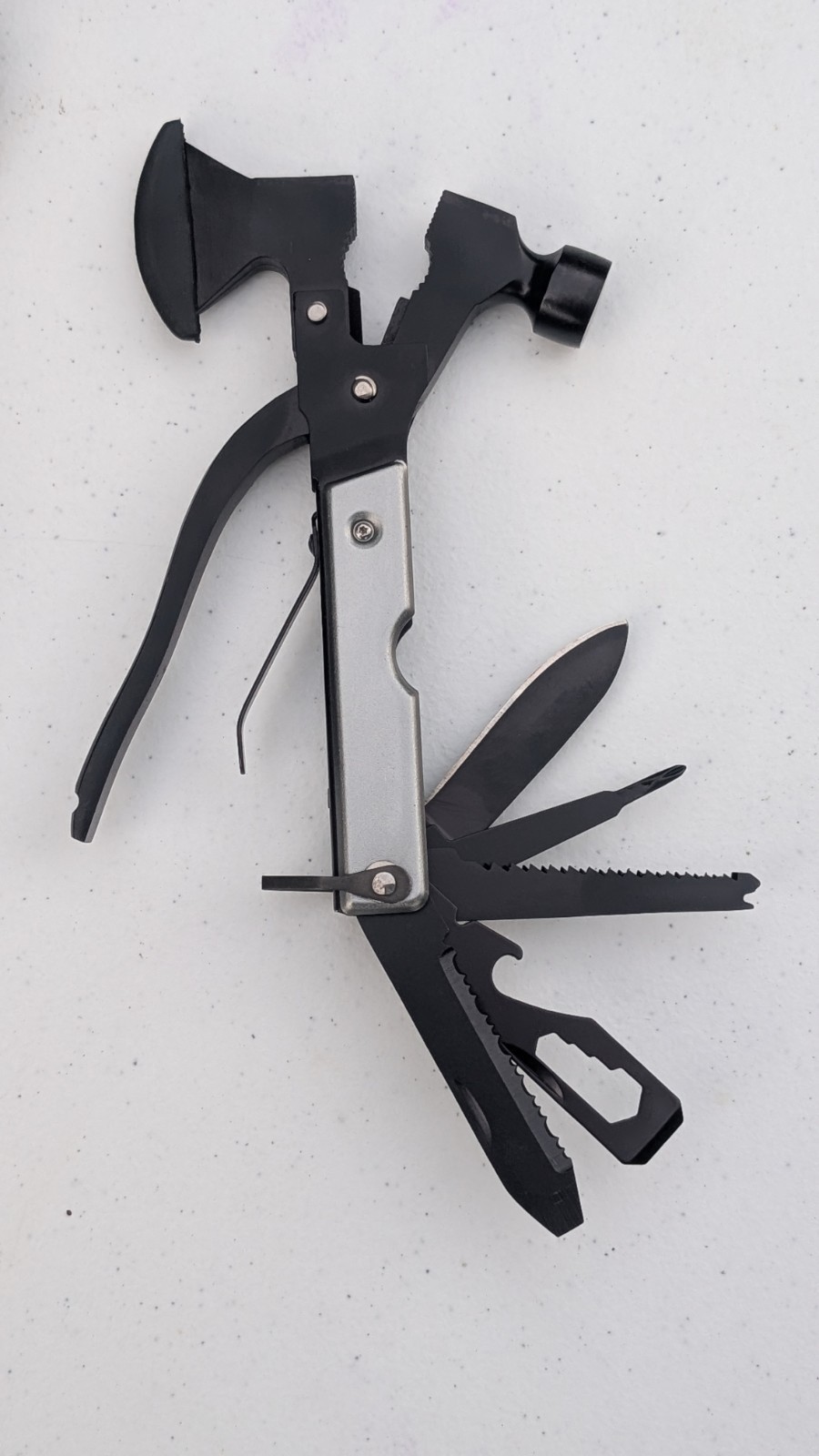Multiool Axe,Survival Gear Kit,16 in 1 Camping Gear with Hatchet Hammer Plier