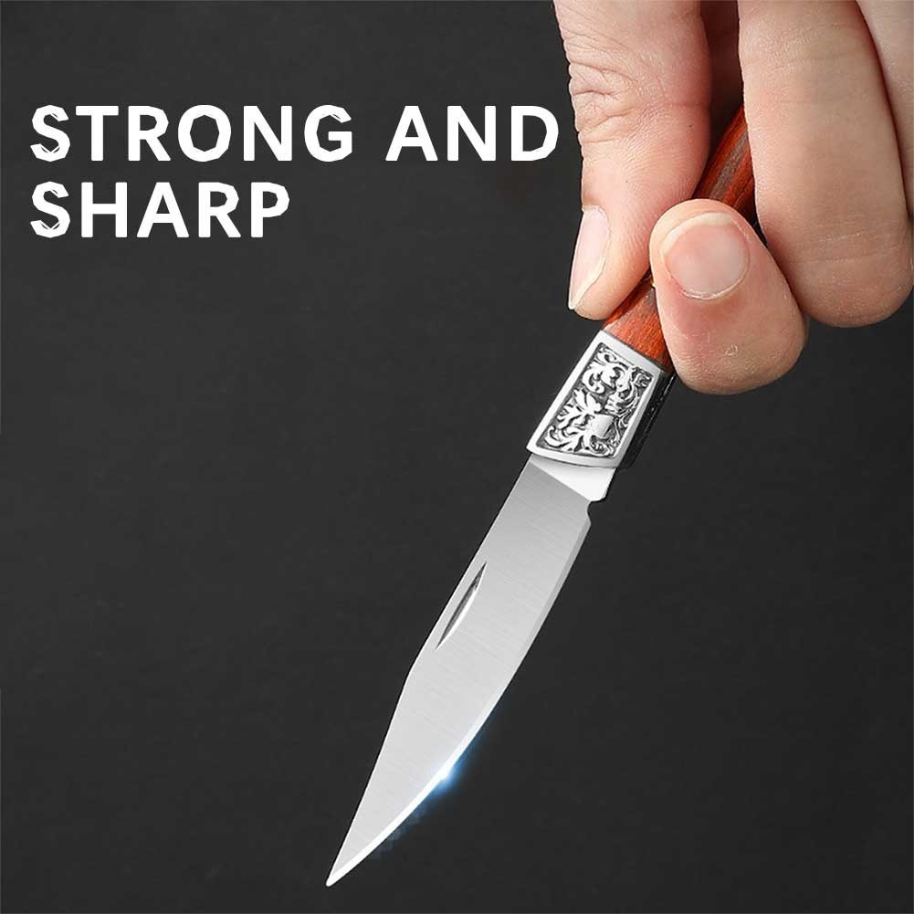 Portable Small Keychain Knives Stainless Steel EDC Tool Multifunctional Box