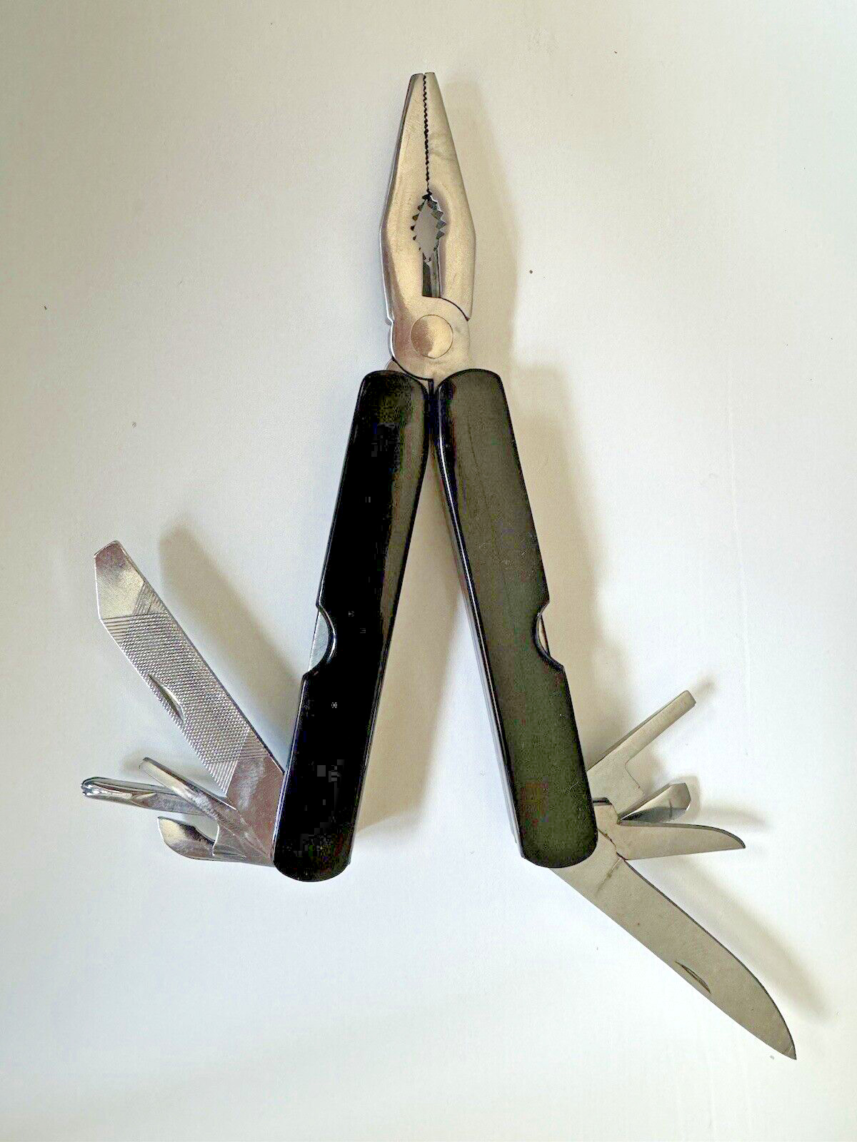 Pocket Multi-Tool with 12 Tools and Case – Pliers Cutters Opener Flat Head Knife