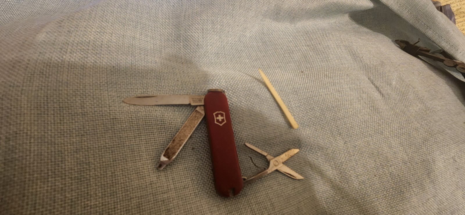 Victorinox Red Multi-Tool Knife Stainless Steel with Scissors and Nail File