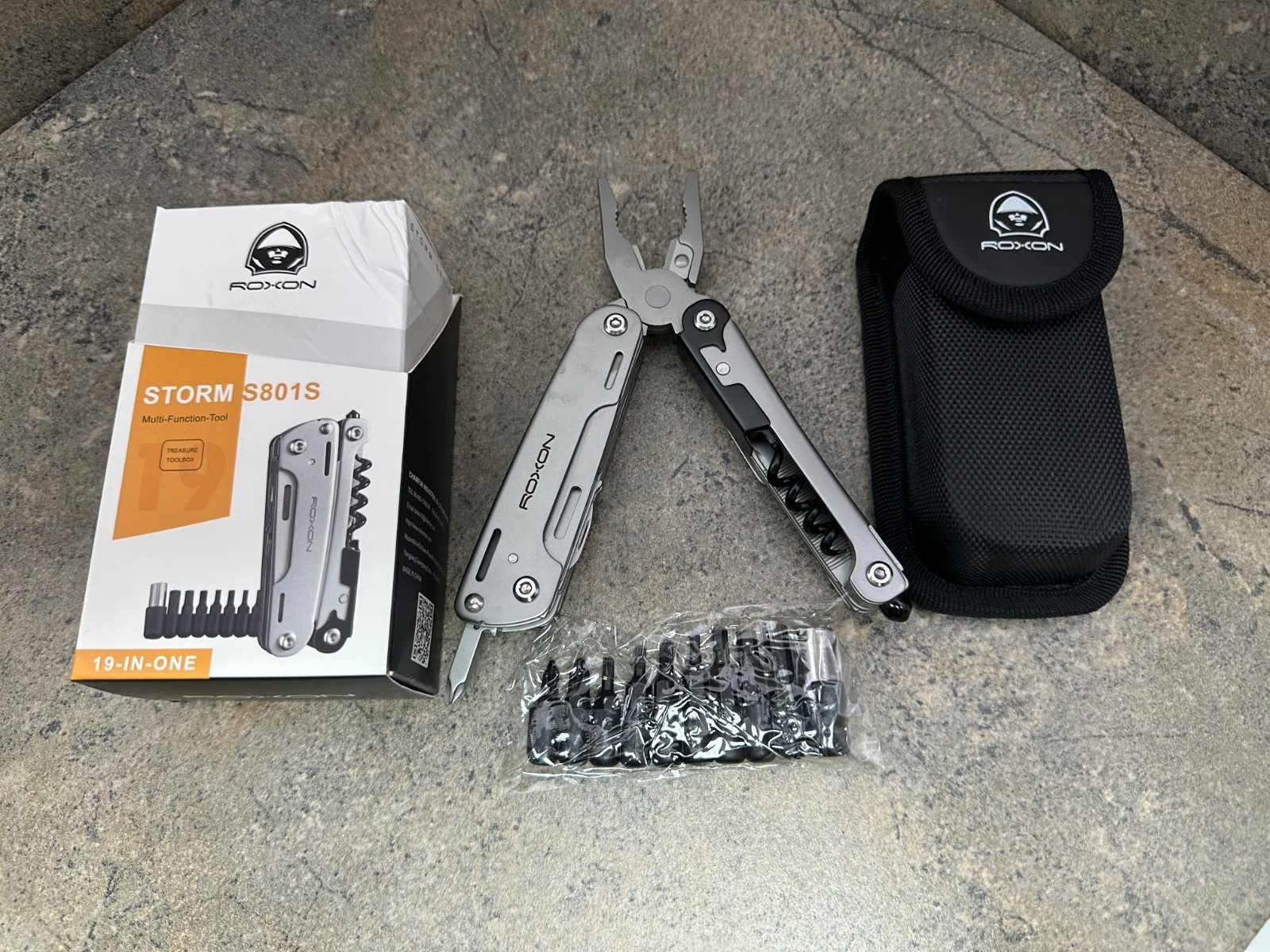 Roxon Storm Multitool – 16-in-1 with 9pc Bits S801S