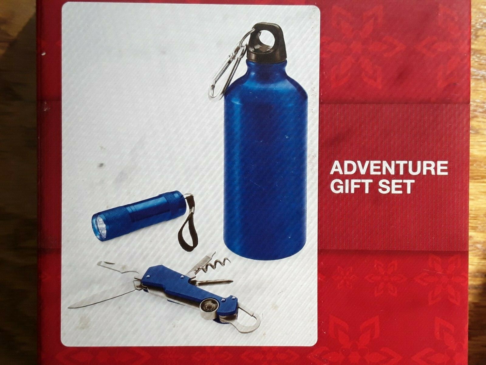 Adventure Gift Set water bottle Led flashlight utility tool hike camp sport