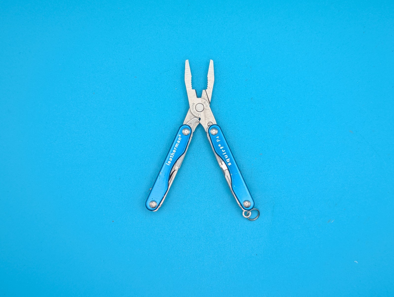 Leatherman Squirt P4 Multi-Tool, Key Ring, Retired, BLUE!
