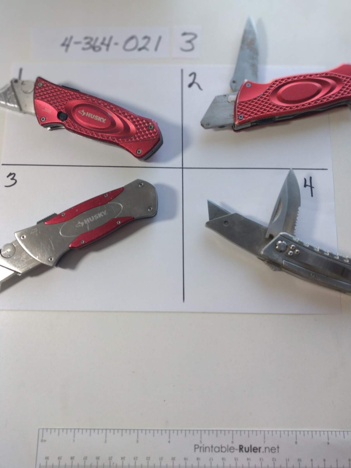 HUSKY, MULTI TOOL FLDING UTIL KNIFE 2 TO CHOOSE FROM $10 EACH OR BEST OFFER WINS