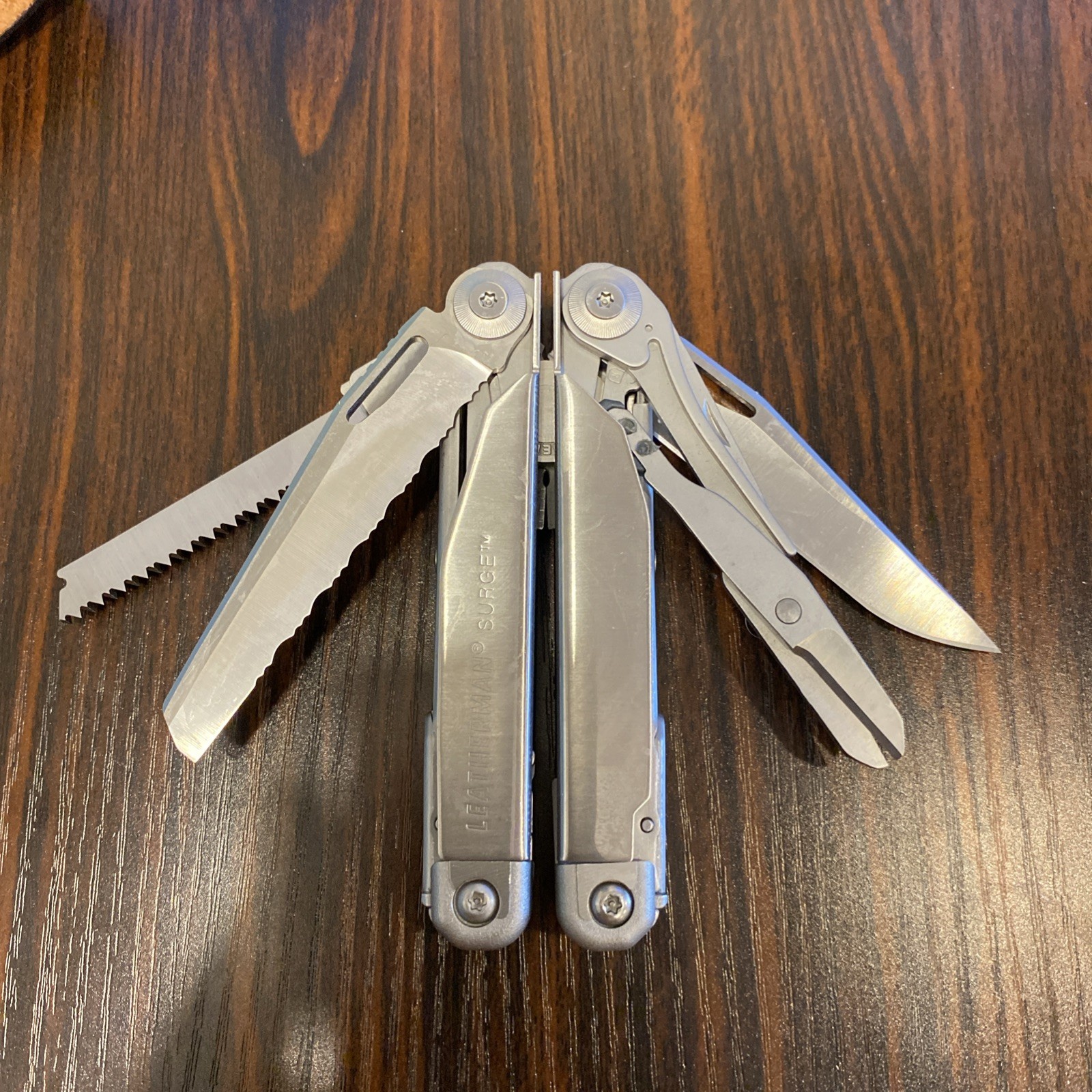 Leatherman Surge Stainless Multi-Tool + C308 Knife File Sheath Bits Set