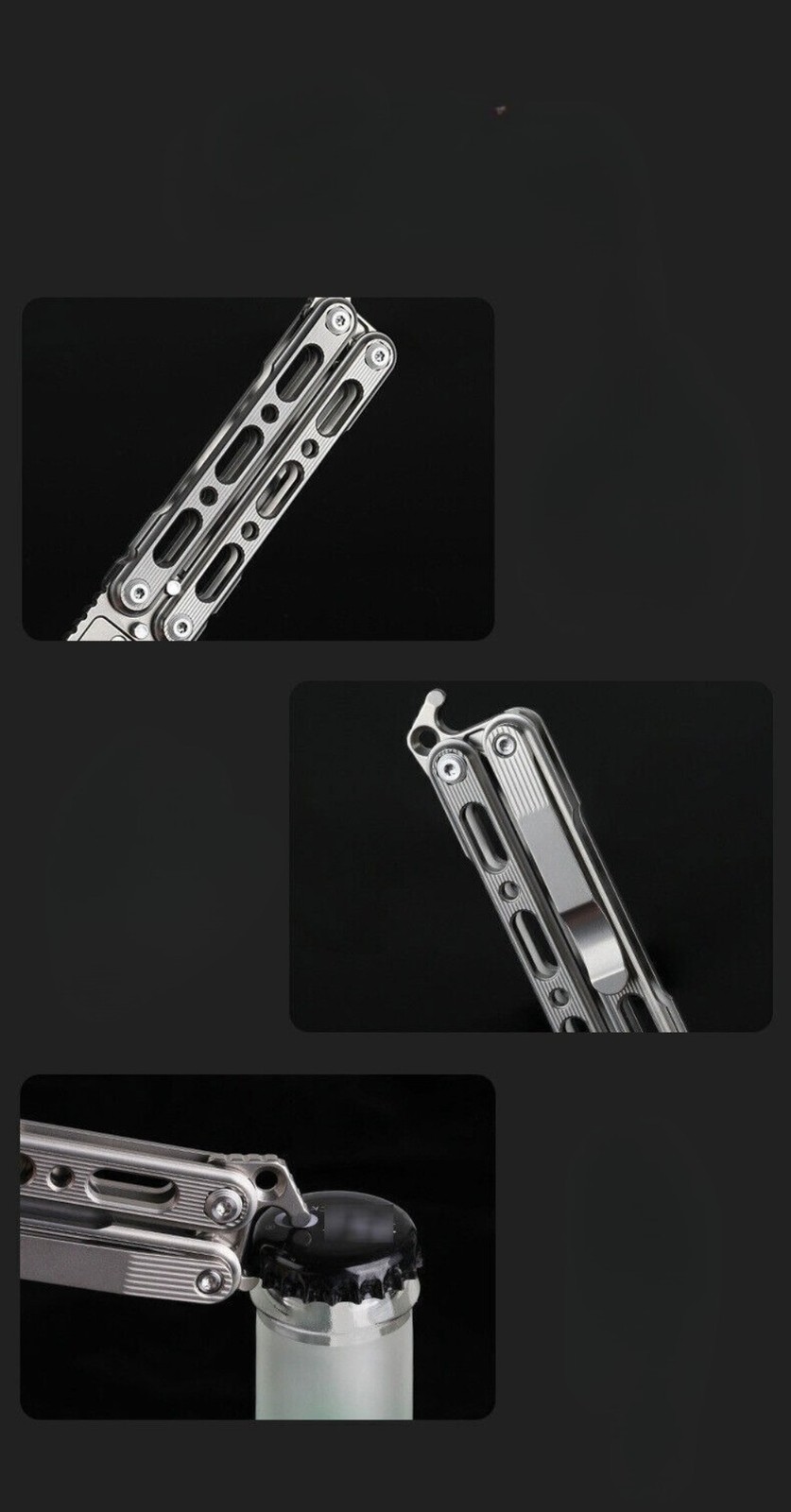EDC Titanium Alloy Comb Utility Opener Portable Outdoor Multi-funtion Tool