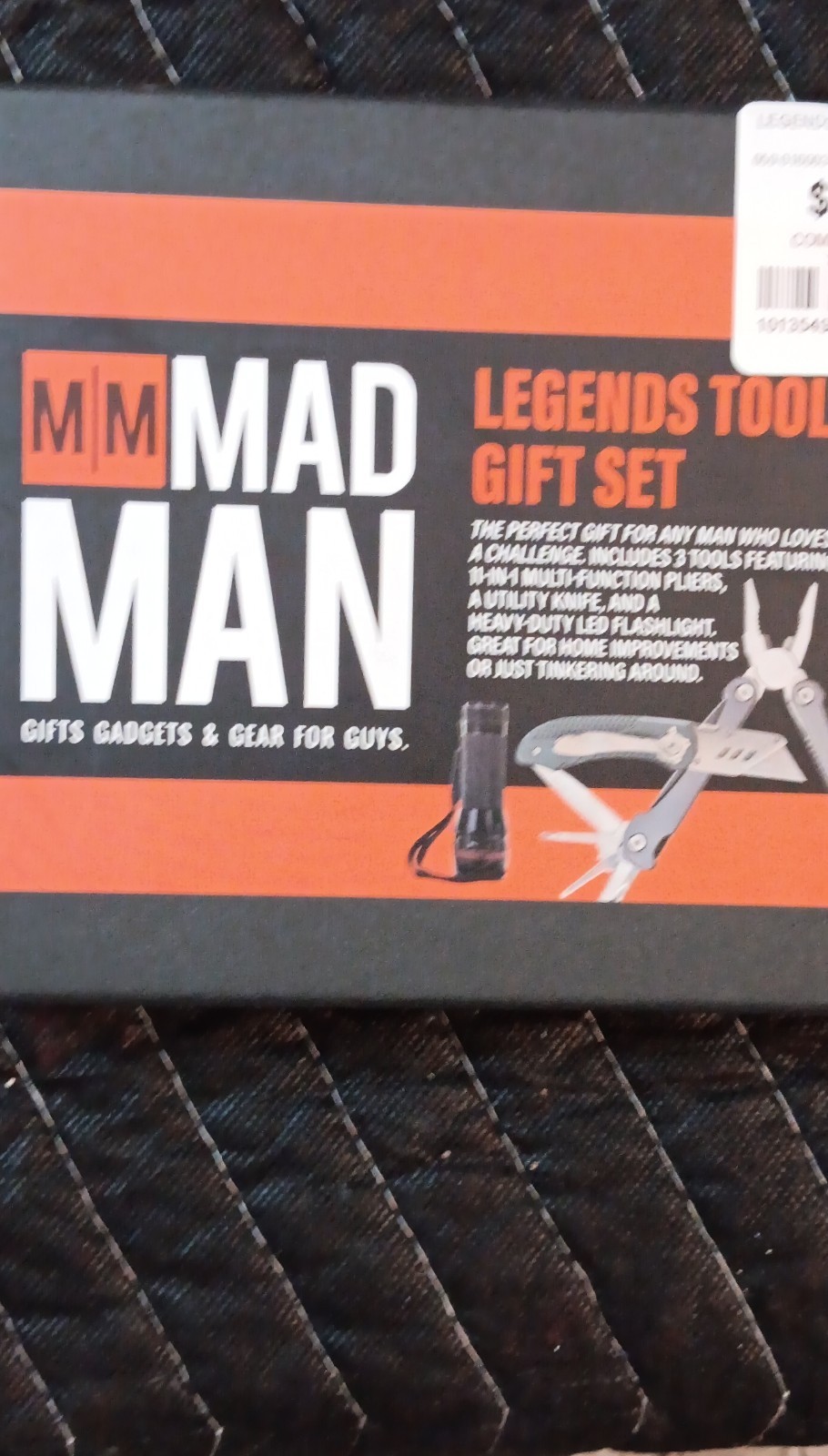 Mad Man Legends Tool Gift Set Multi-Tool 11 Tools Pliers Knife LED Flashlight