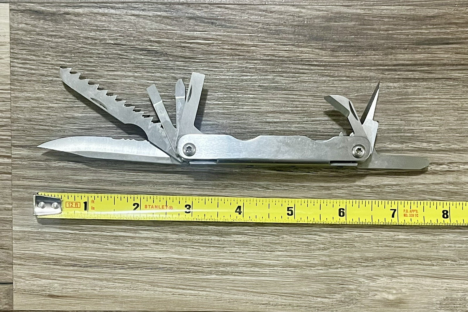 Unbranded 8-in-1 Multi Tool Folding Pocket Knife Survival Fishing Outdoor Camp