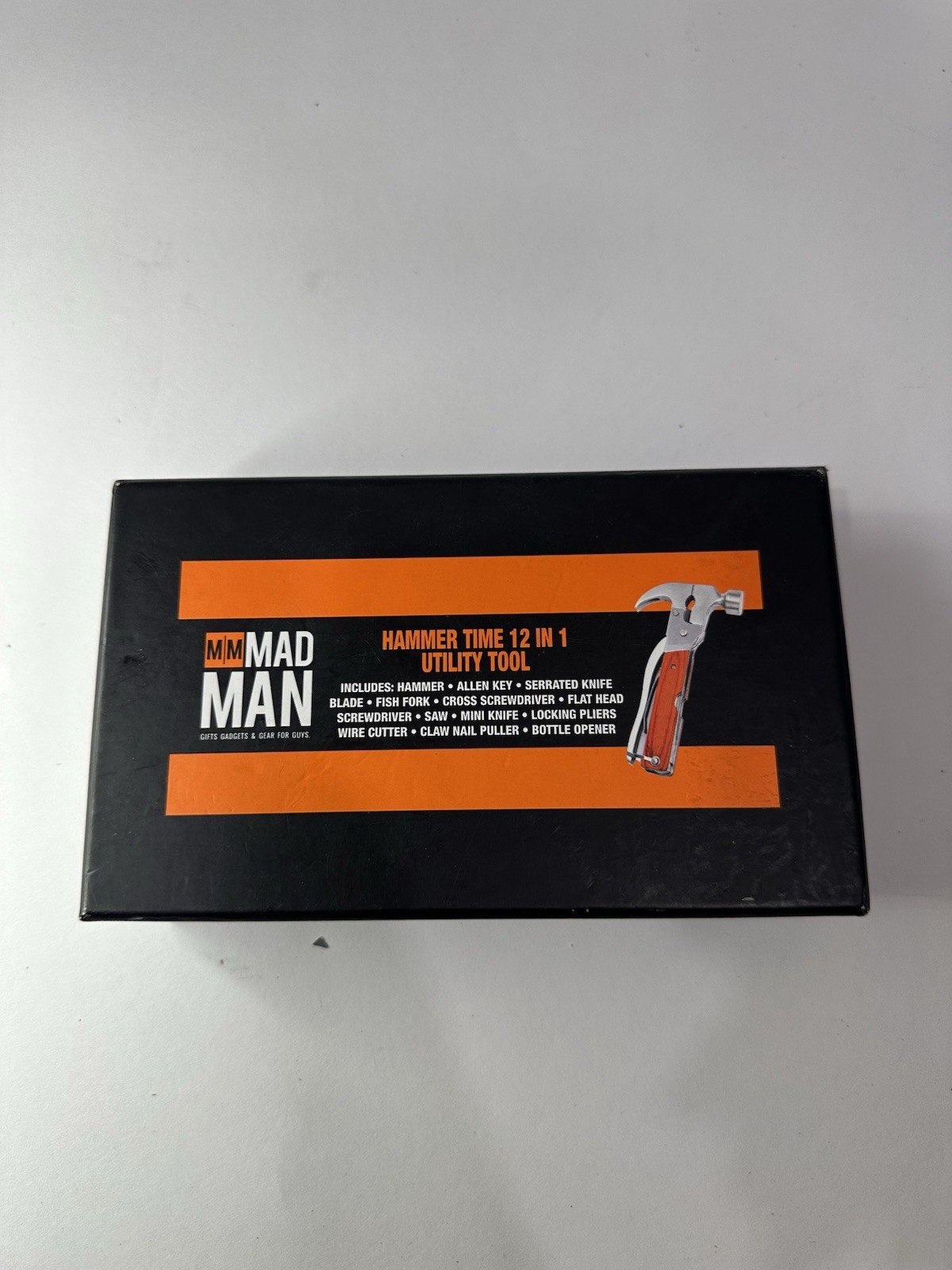 Mad Man Hammer Time 12-in-1 Multi Tool with Box – Hammer Knife Pliers Opener