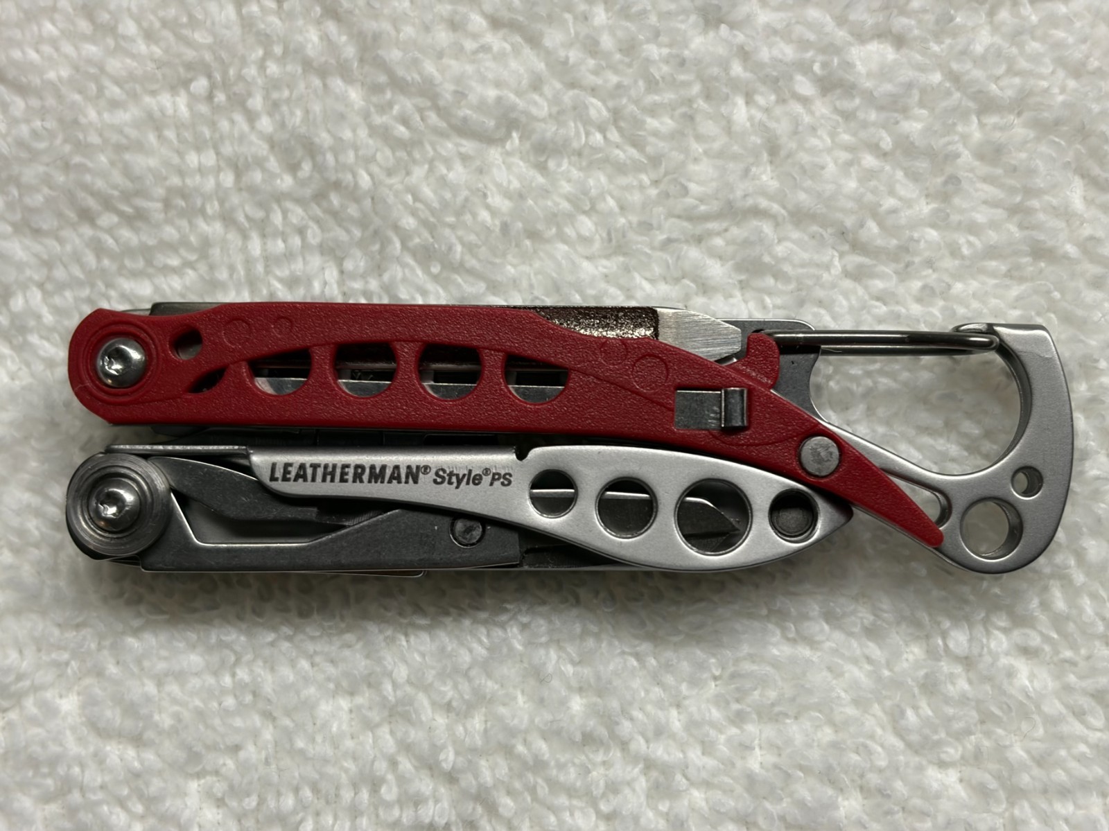 🔥 Leatherman Style PS Red Retired Multi Tool Keychain Rare New TSA Compliant