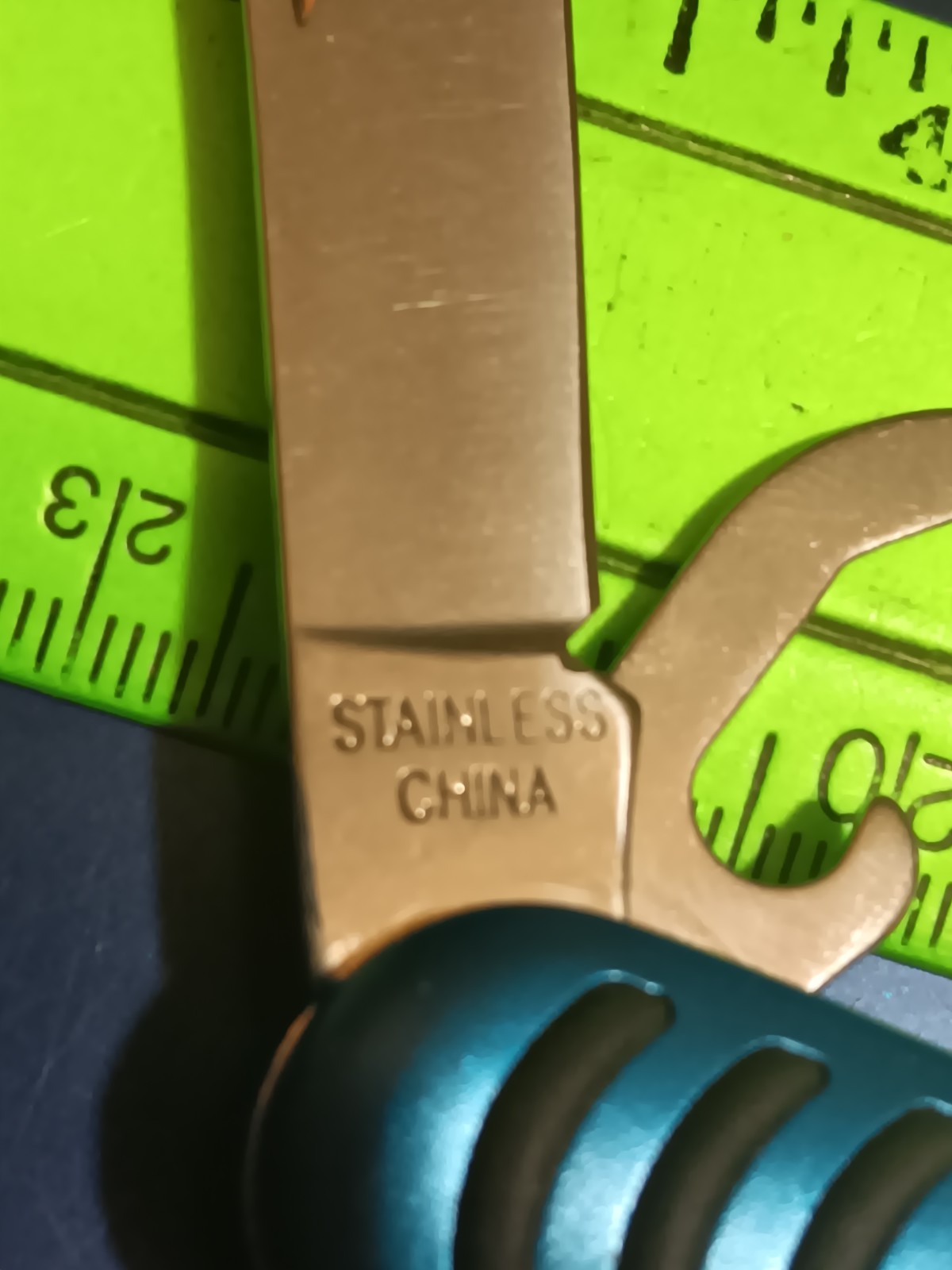 Morgantown WV Electrical Service Blue Folding Multi-Tool Knife Keychain (26-151)
