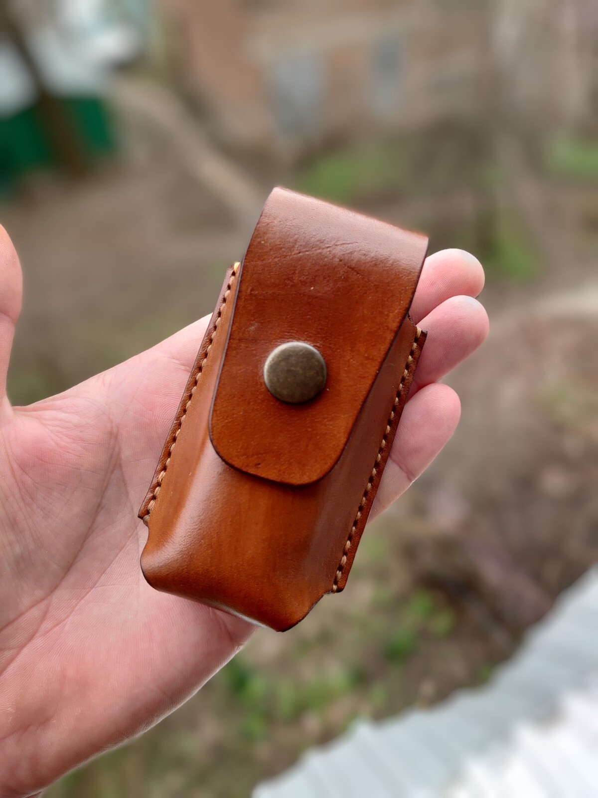 Brown Leather Sheath for Leatherman Wave / Charge /Belt clip