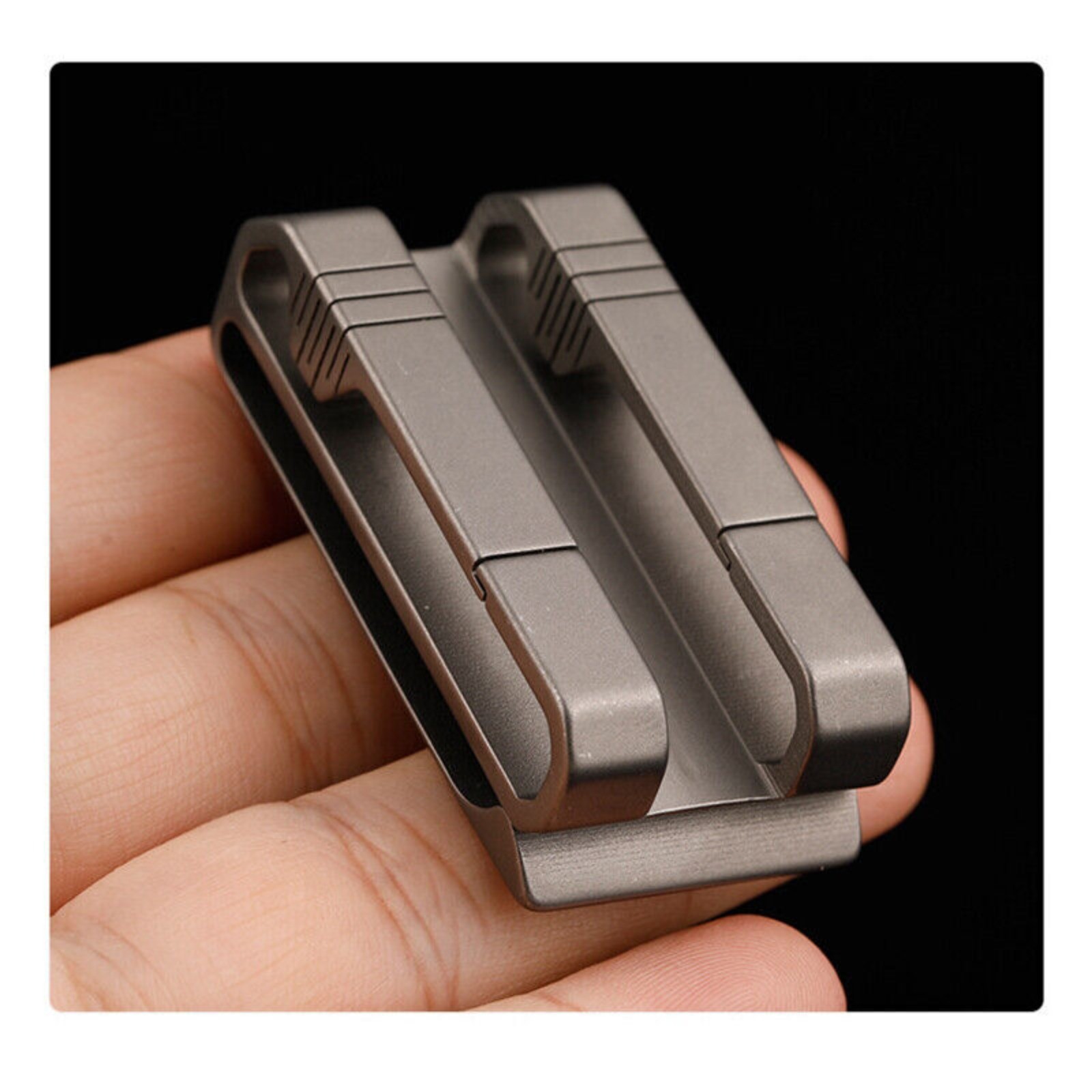 Titanium Alloy Keychain Quick Buckle Detach Belt Waist Hanging Key Ring EDC Tool