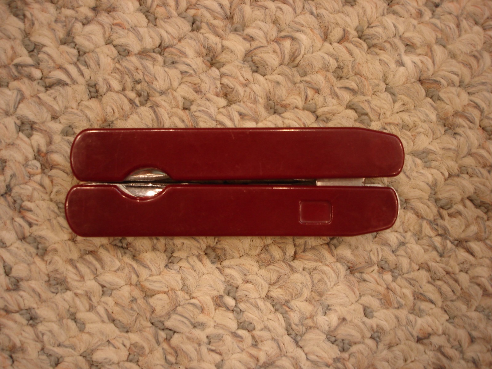 Leatherman vintage multi tool dark red handle 9 tools in one