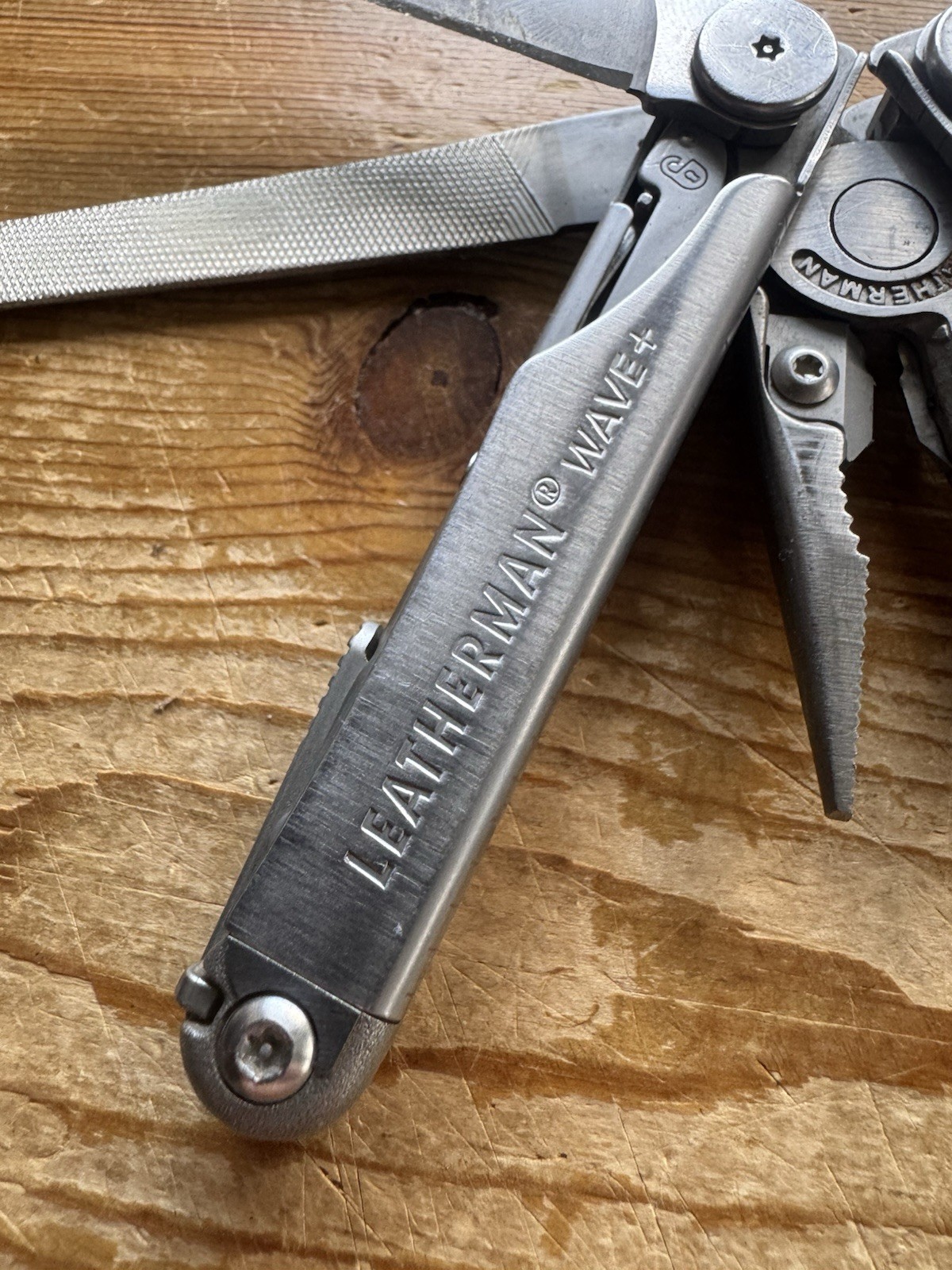 Leatherman + Wave Plus Multitool Stainless Steel – Broken Head Flat Screwdriver