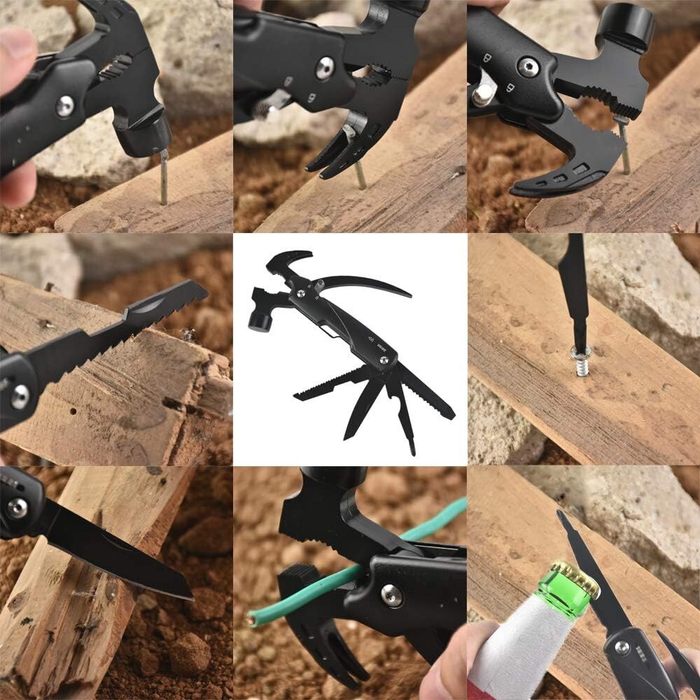 POELAND HAMMER 12-IN-1 MULTI-TOOL FOR CAMPING,HUNTING,HIKING,FISHING
