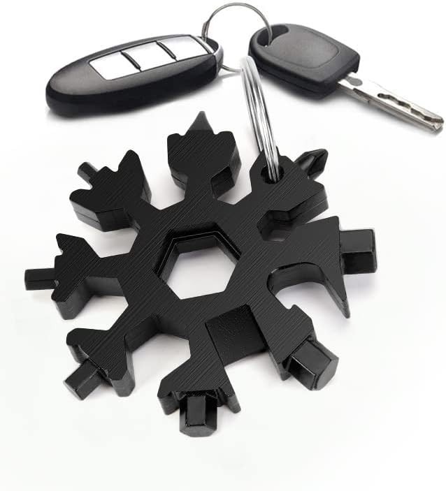 18-in-1 Stainless Steel Snowflake Multi Tool, Compact Bottle Opener & Screwdr…
