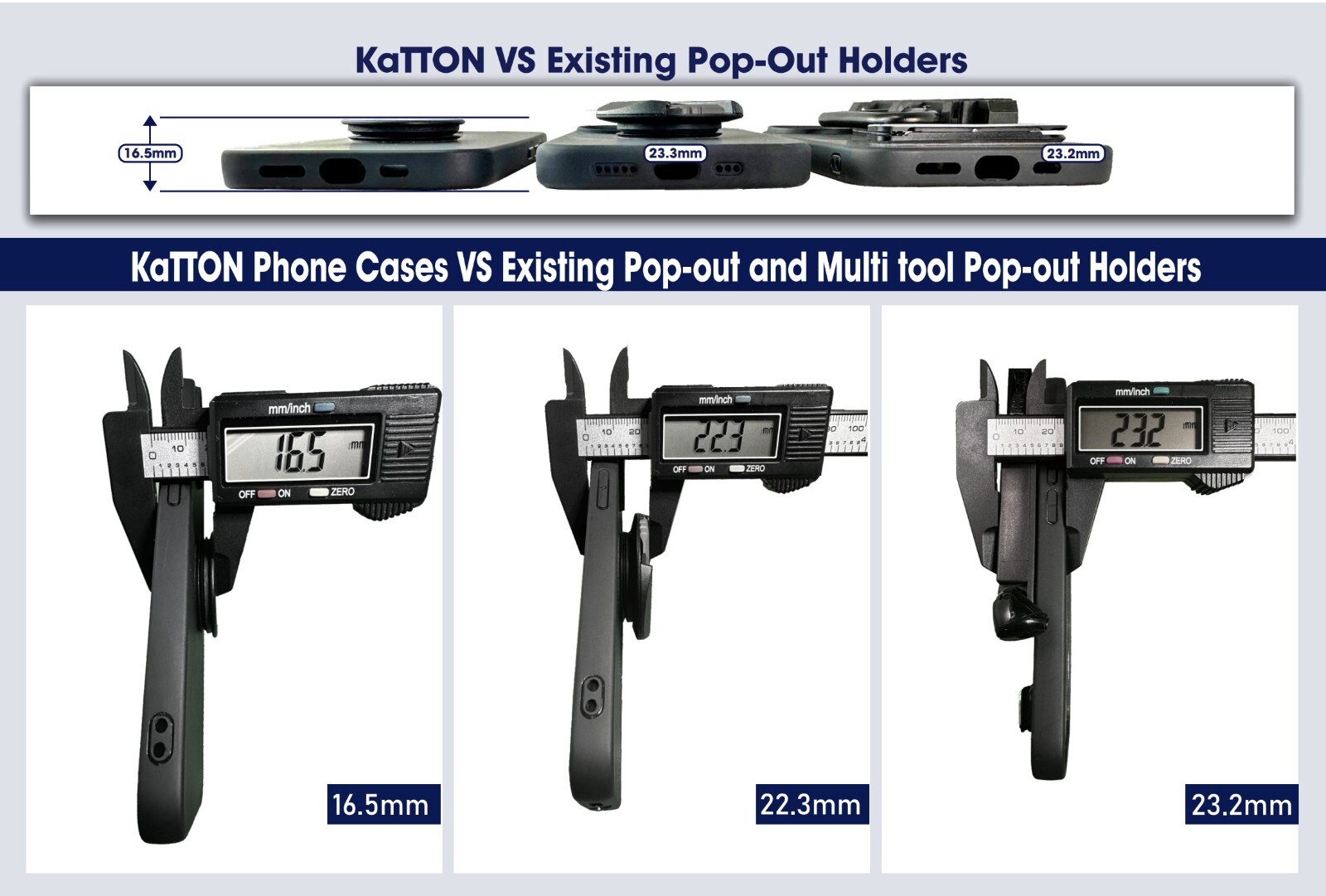 KaTTON Multi tool Phone Case for iPhone 14 Pro Includes Removable Multitool