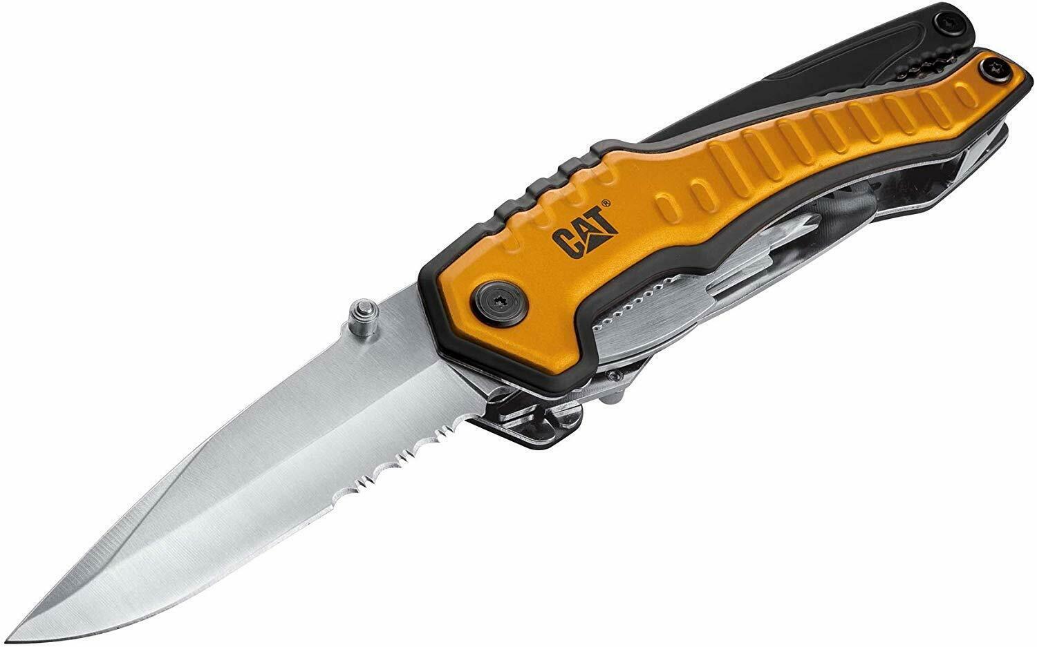 CAT, 2 Pc Multi-Tool Utility + Multi-Tool LED Keychain Set