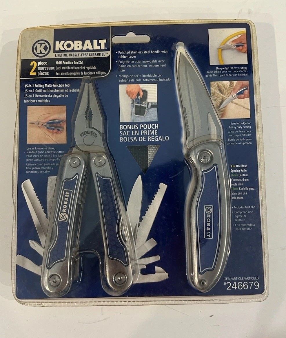 Kobalt 15 In 1 Multi Tool With Knife And Scissors Set #246679
